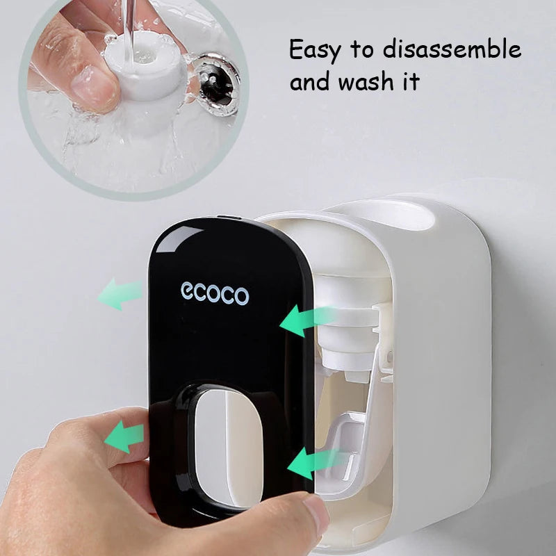 EcoPress™ Wall-Mounted Toothpaste Dispenser