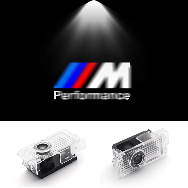 2Pcs 3D LED Car Door Welcome Lights