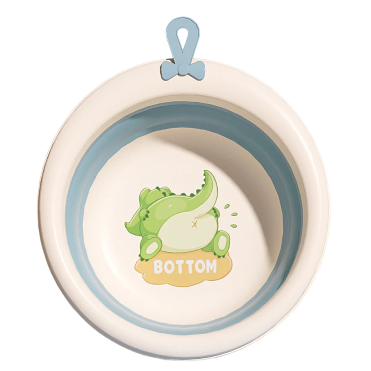 Cute Cartoon Dinosaur Foldable Baby Washbasin