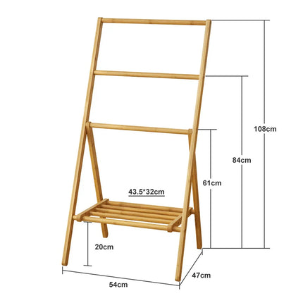Foldable Wooden Clothes Rack