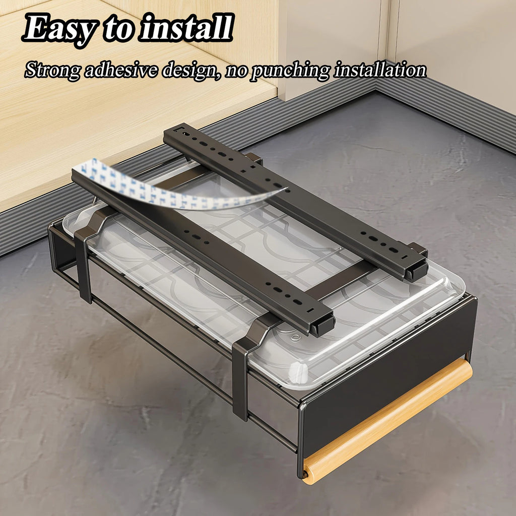 Pull-Out Dish Rack Organizer