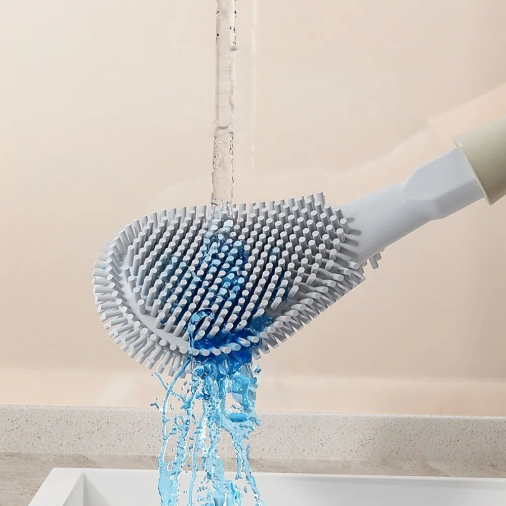 Wall-Mounted Toilet Brush & Holder