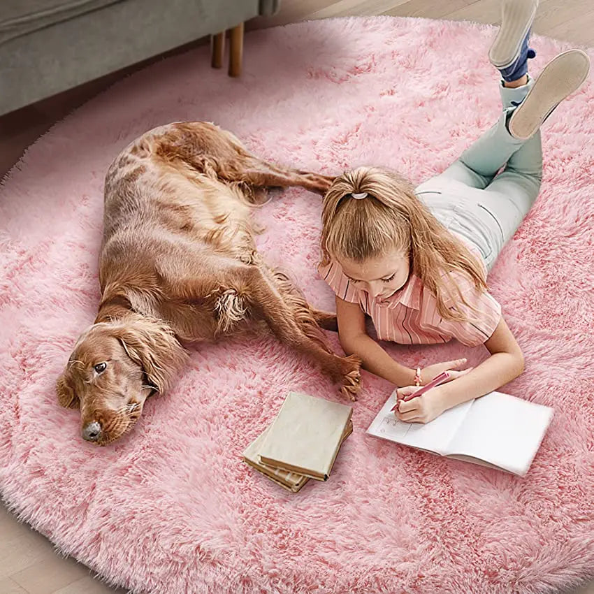 Round Fluffy Soft Area Rug
