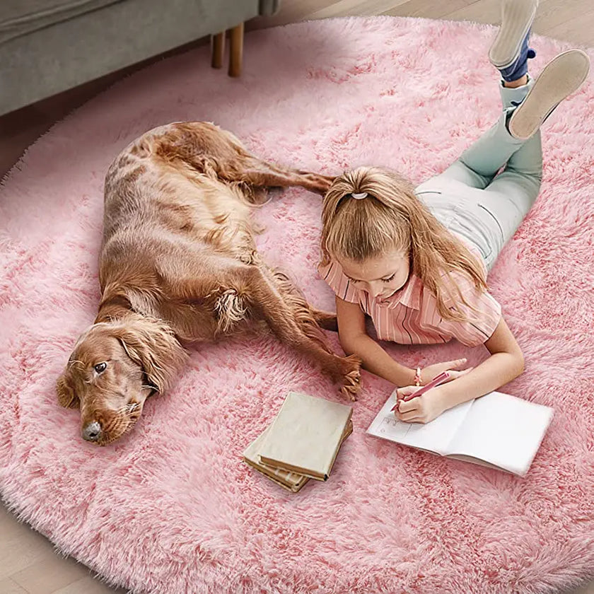 Round Fluffy Soft Area Rug