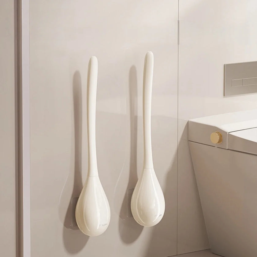 Wall-Mounted Toilet Brush & Holder