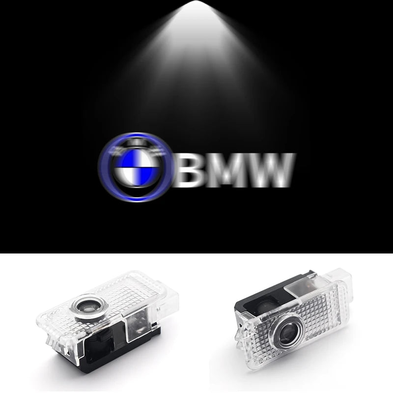 2Pcs 3D LED Car Door Welcome Lights