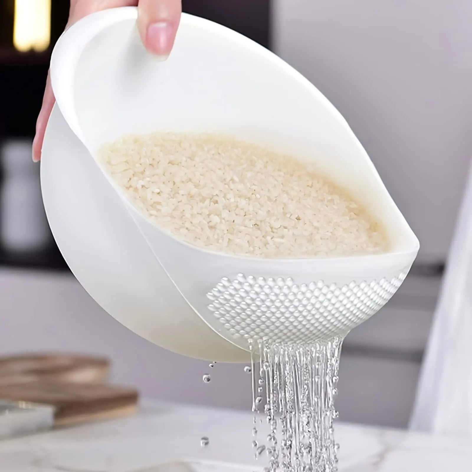 Handheld Rice Washing Basket