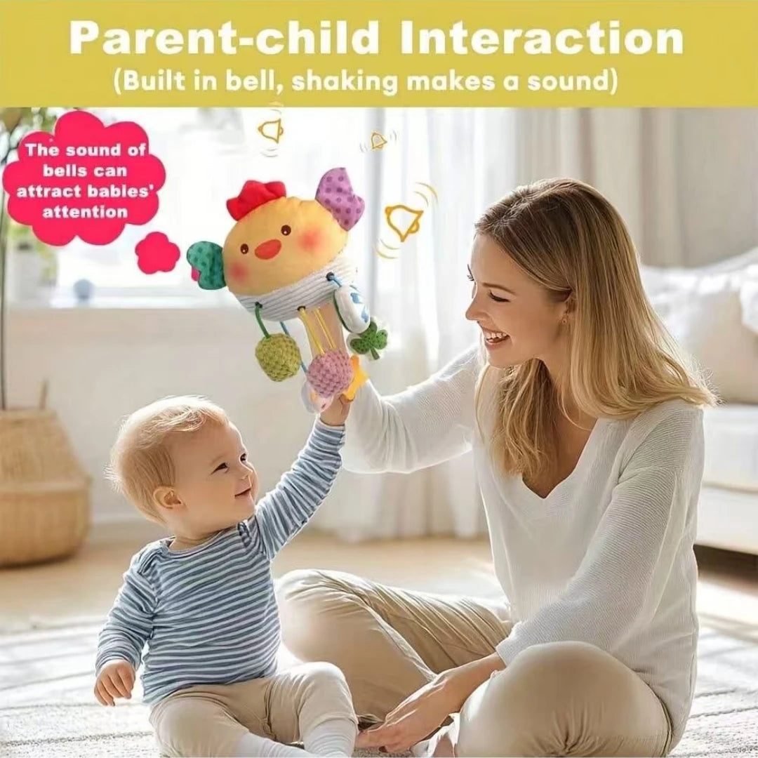 Plush Baby Crab Hanging Stroller & Crib Toy