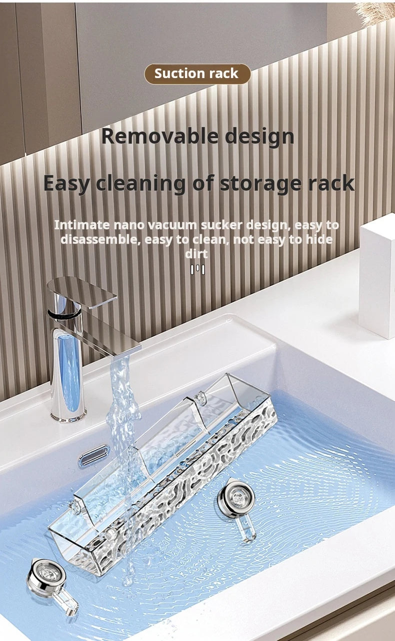 Ripple Suction Cup Bathroom Organizer