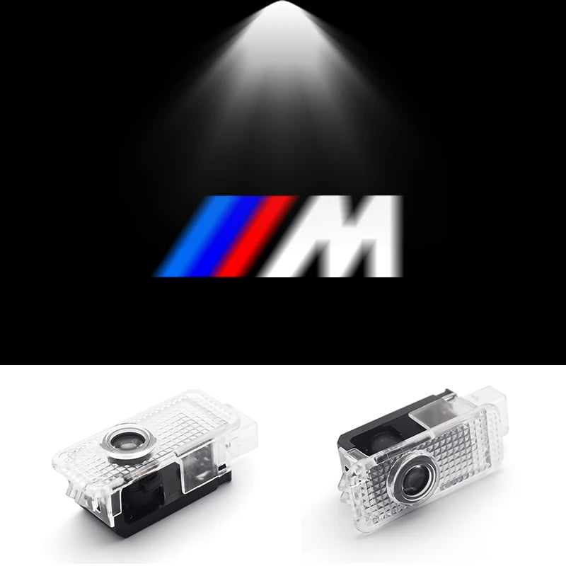 2Pcs 3D LED Car Door Welcome Lights