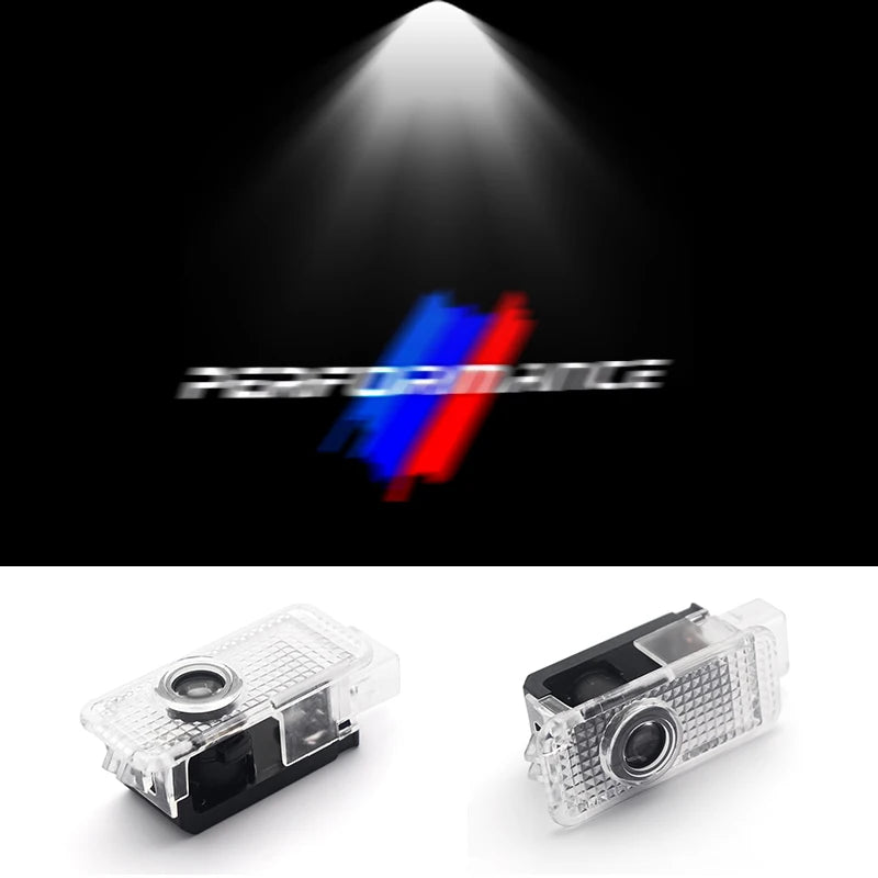 2Pcs 3D LED Car Door Welcome Lights
