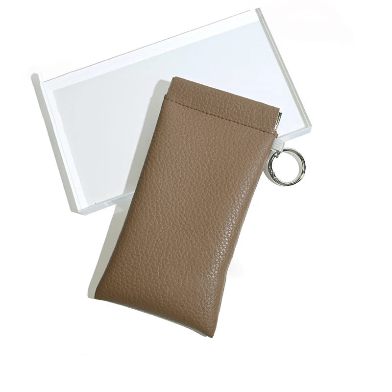 Portable Leather Eyewear Case