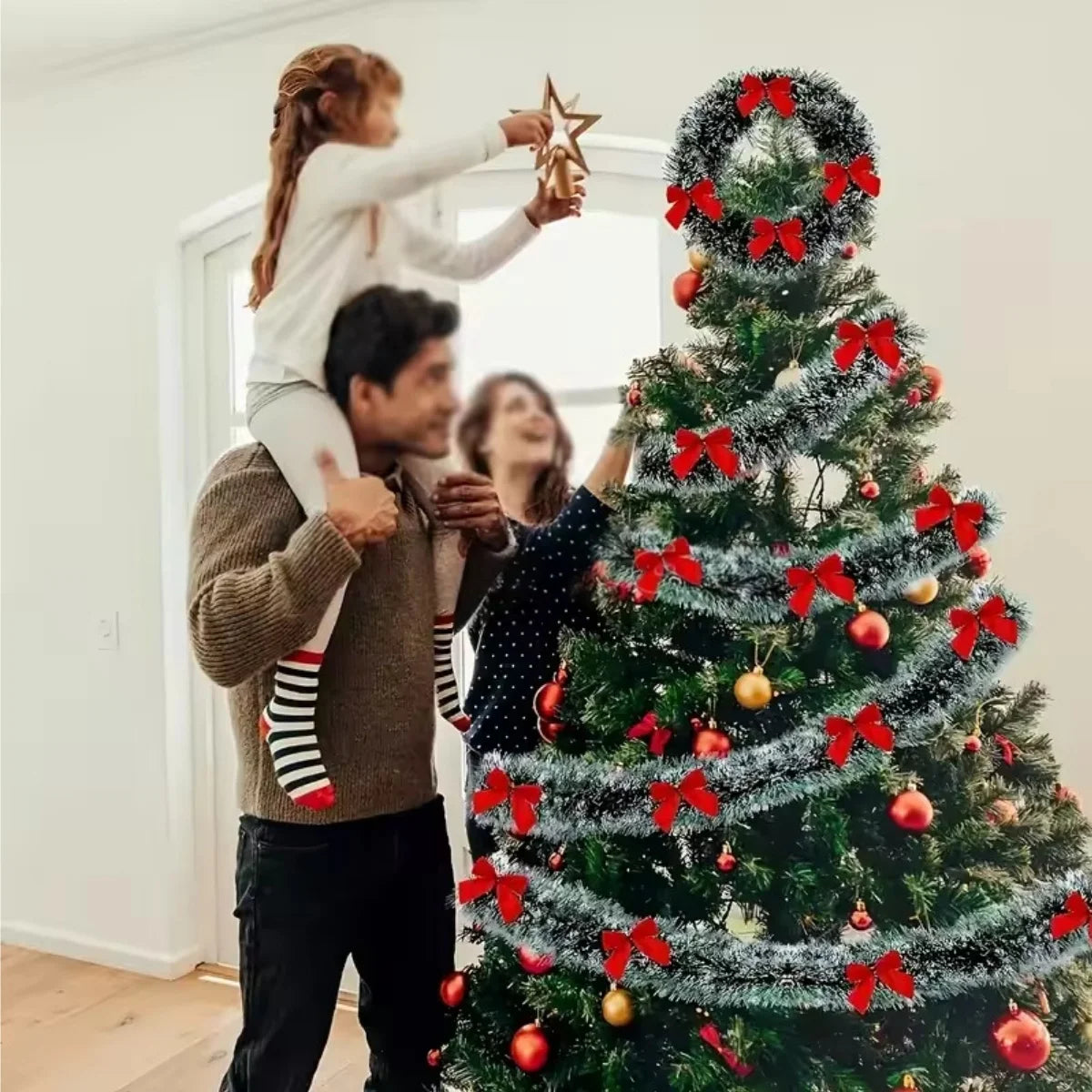 Christmas Tinsel Ribbons