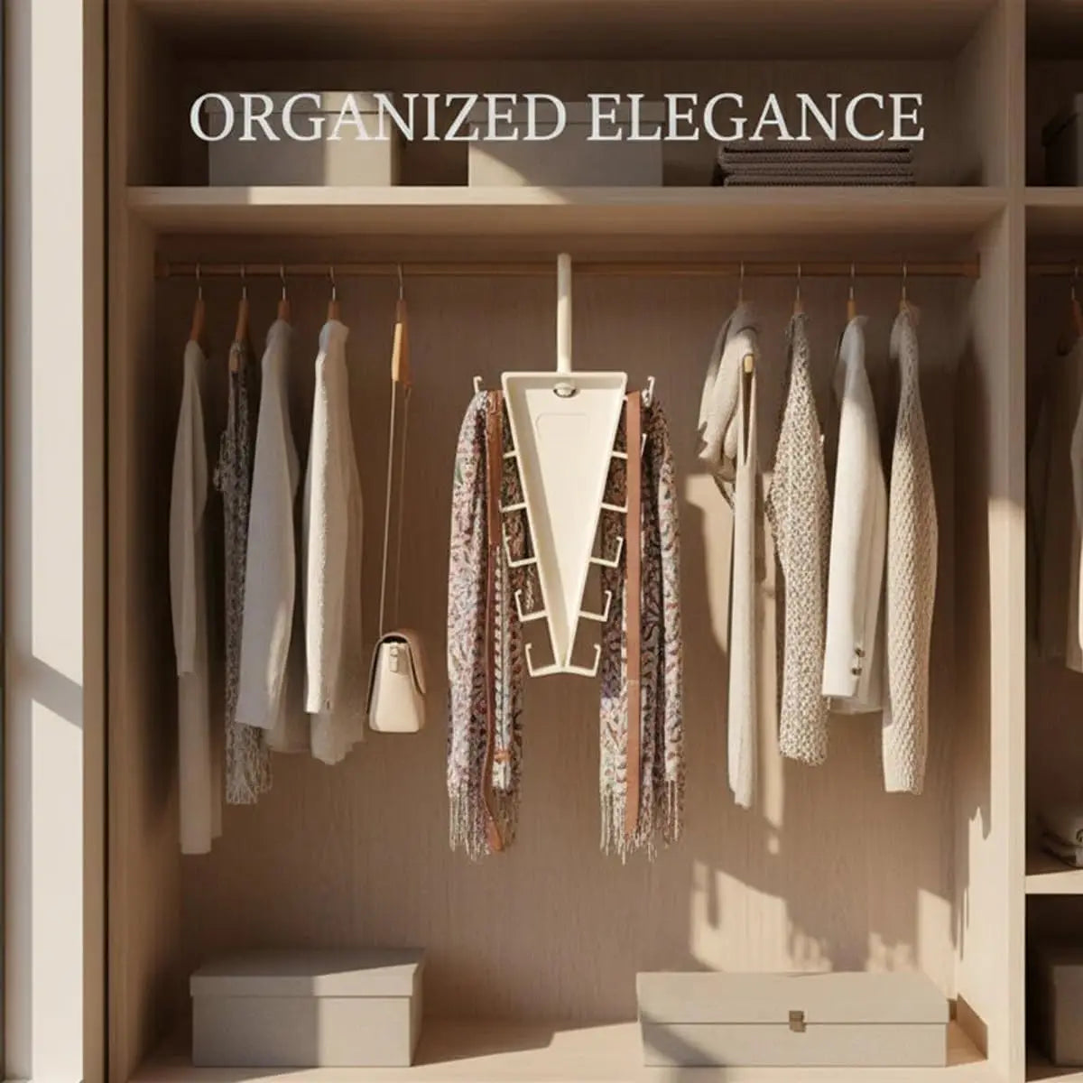 2/4/8Pcs V-Shape Hanger Organizer