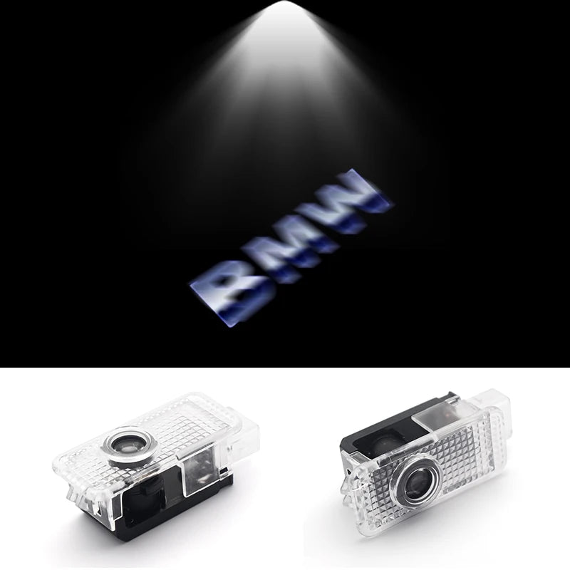 2Pcs 3D LED Car Door Welcome Lights