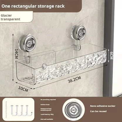 Ripple Suction Cup Bathroom Organizer