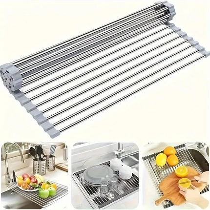 Roll-Up Sink Drying Rack