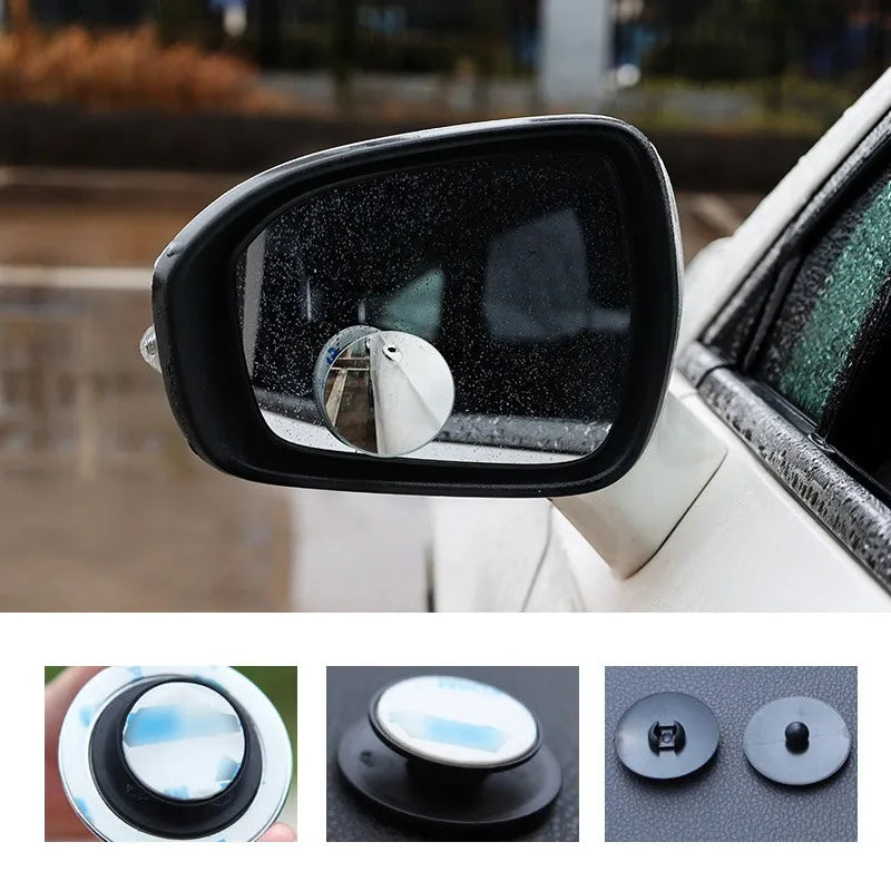 2Pcs 360° Adjustable Blind Spot Mirror