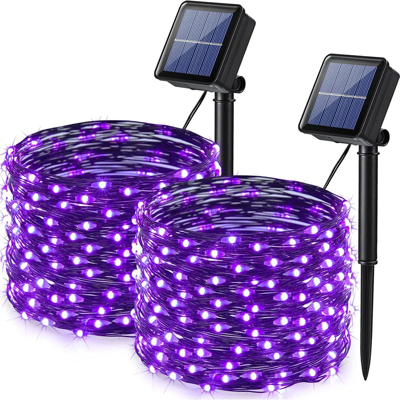 Solar LED Fairy String Lights Outdoor Waterproof