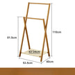 Foldable Wooden Clothes Rack