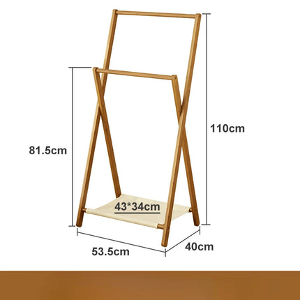 Foldable Wooden Clothes Rack