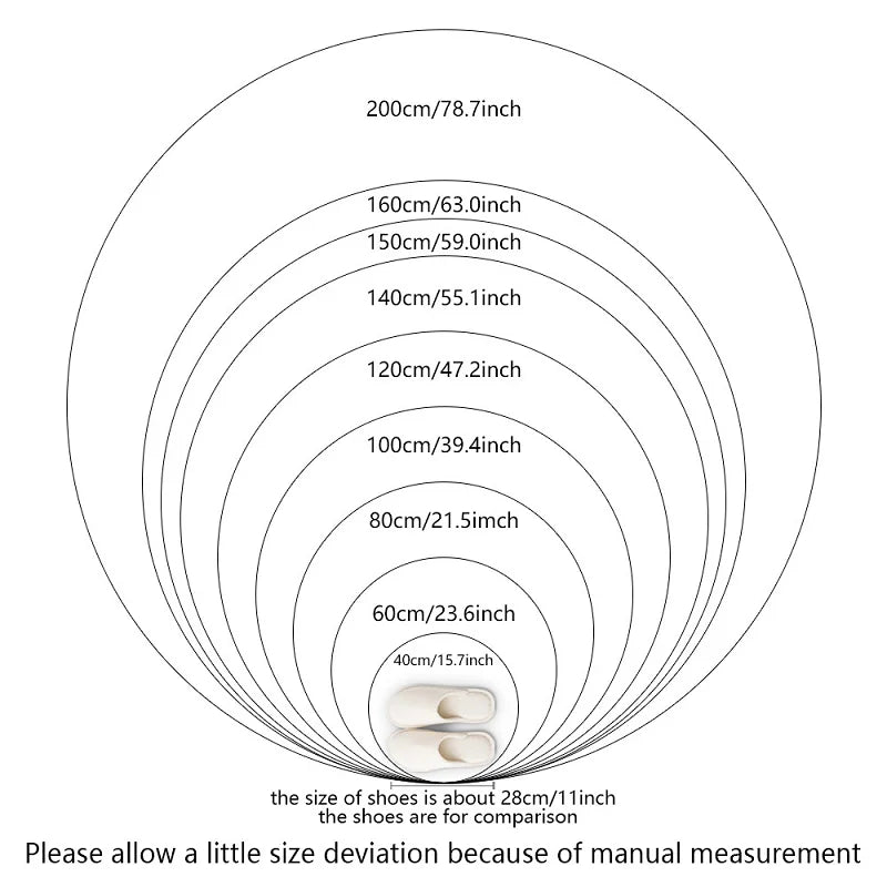 Round Fluffy Soft Area Rug