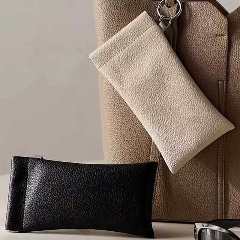 Portable Leather Eyewear Case