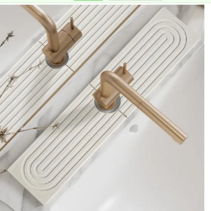 Quick-Dry Faucet Mat