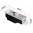 2Pcs 3D LED Car Door Welcome Lights