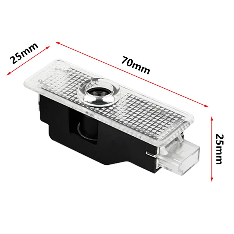 2Pcs 3D LED Car Door Welcome Lights