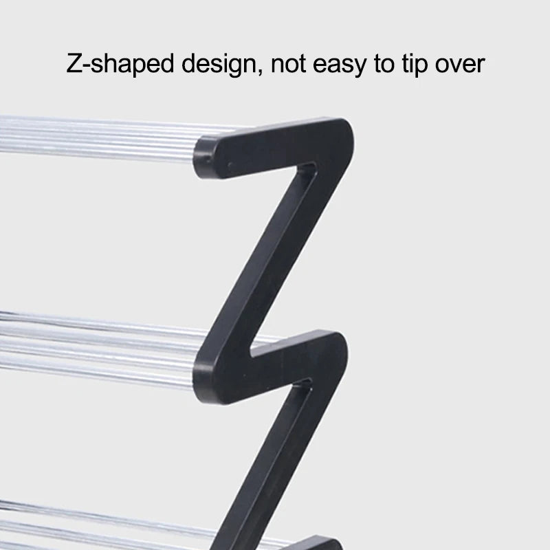 Z-Shaped Shoe Rack