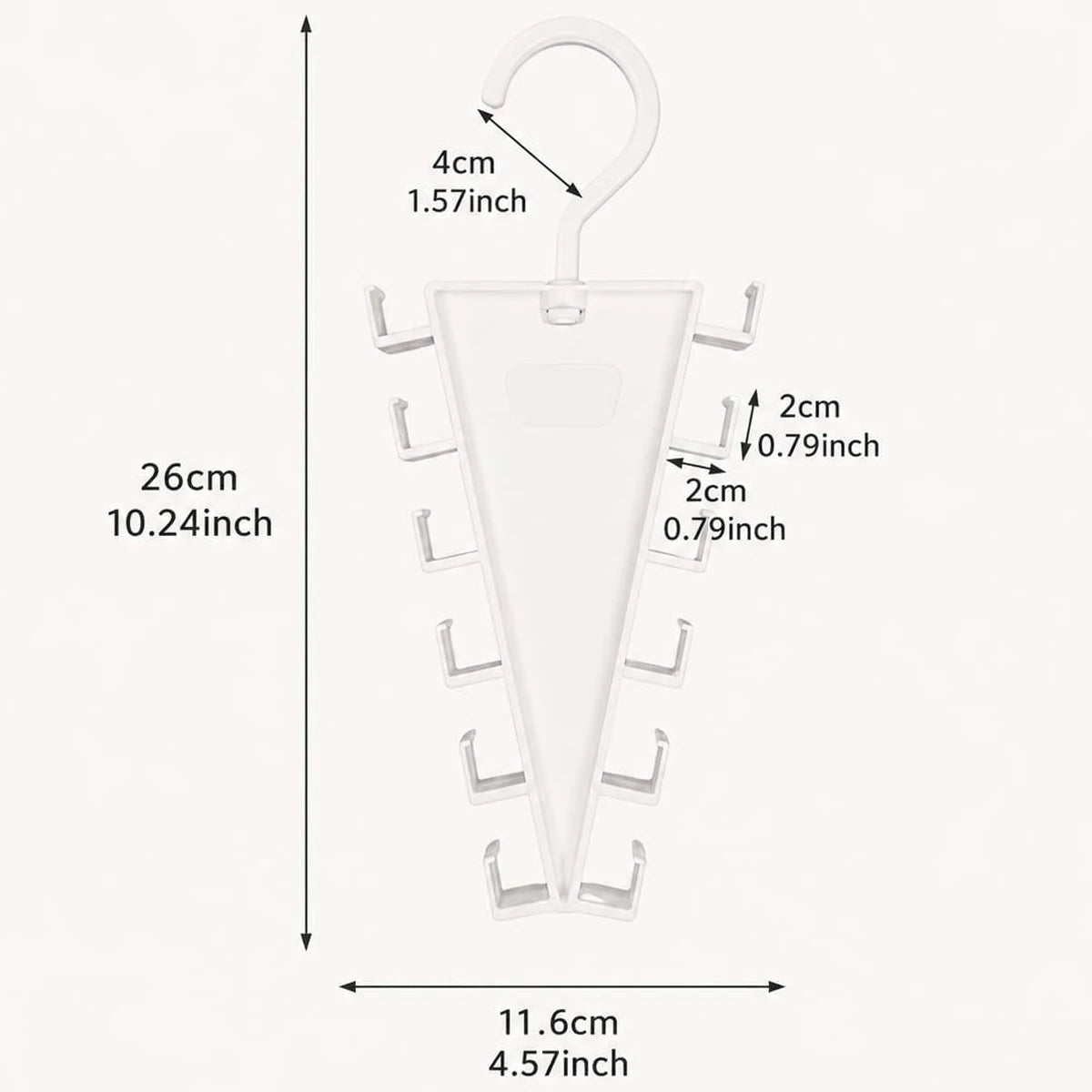 2/4/8Pcs V-Shape Hanger Organizer