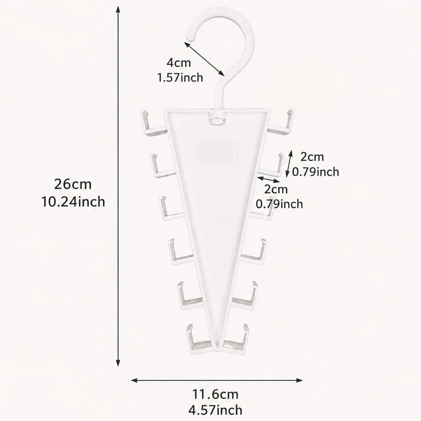 2/4/8Pcs V-Shape Hanger Organizer