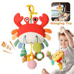 Plush Baby Crab Hanging Stroller & Crib Toy