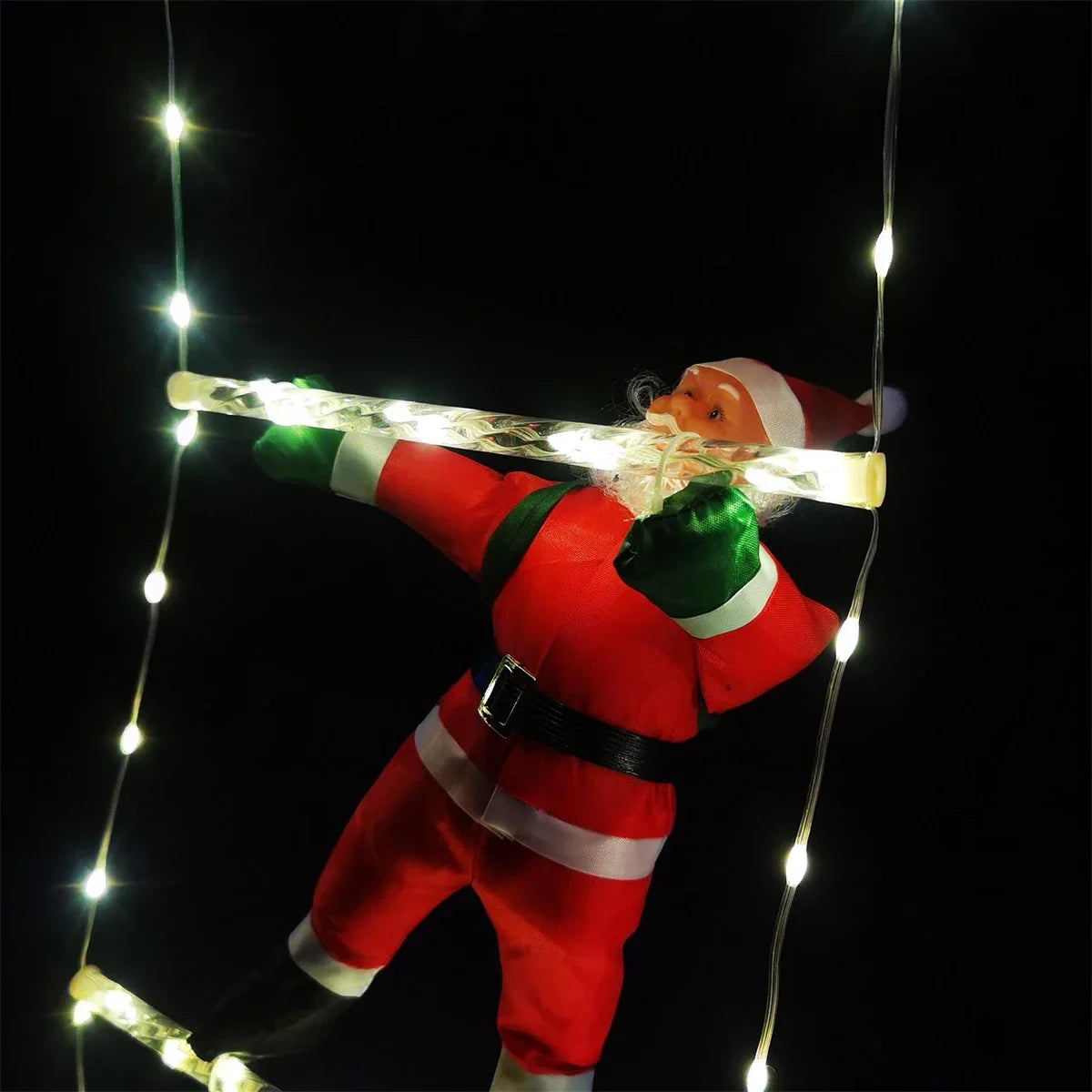Santa Claus Climbing