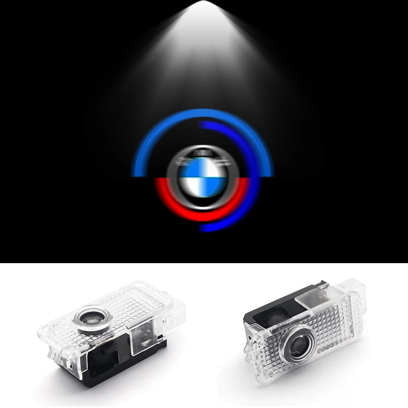 2Pcs 3D LED Car Door Welcome Lights