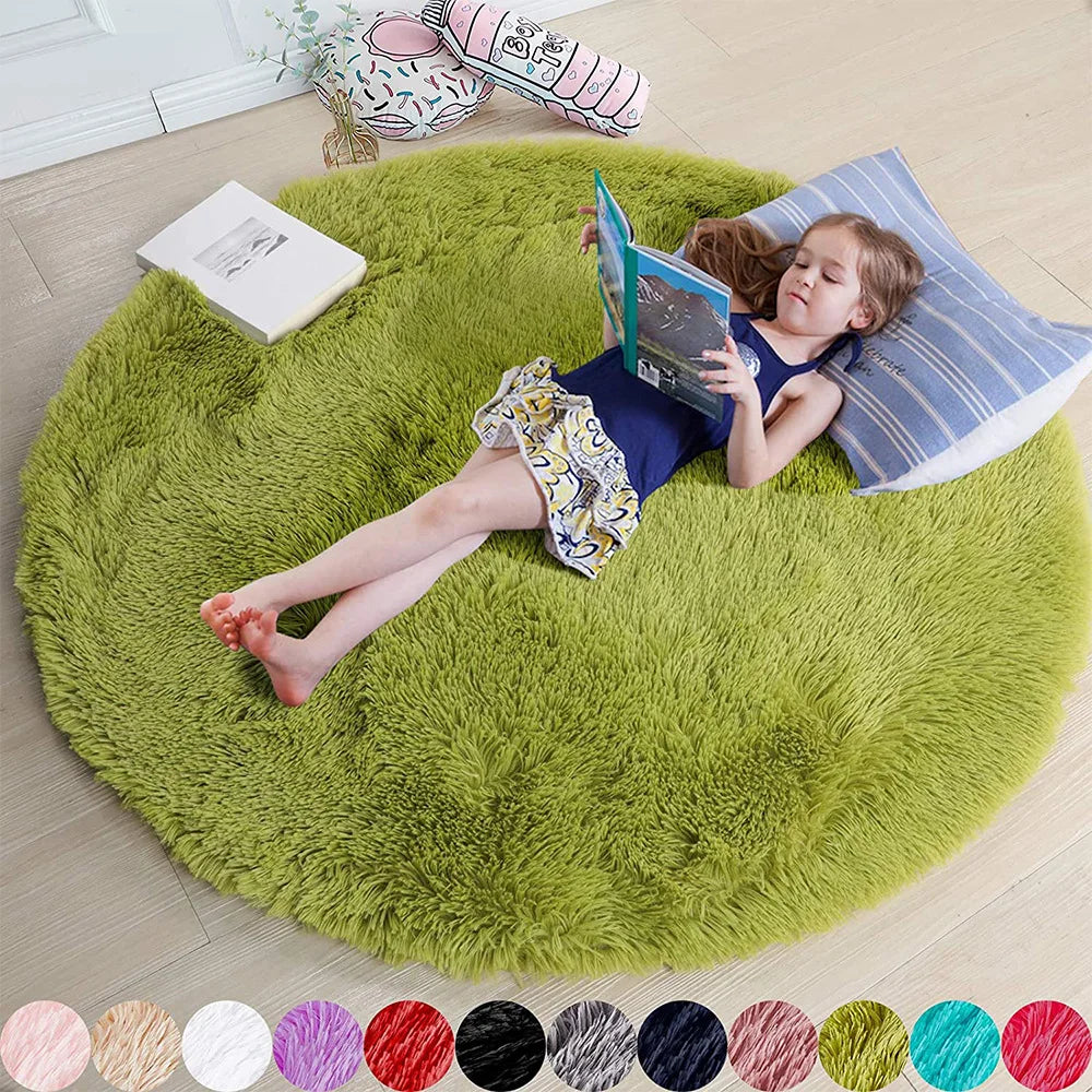 Round Fluffy Soft Area Rug