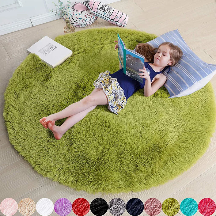 Round Fluffy Soft Area Rug