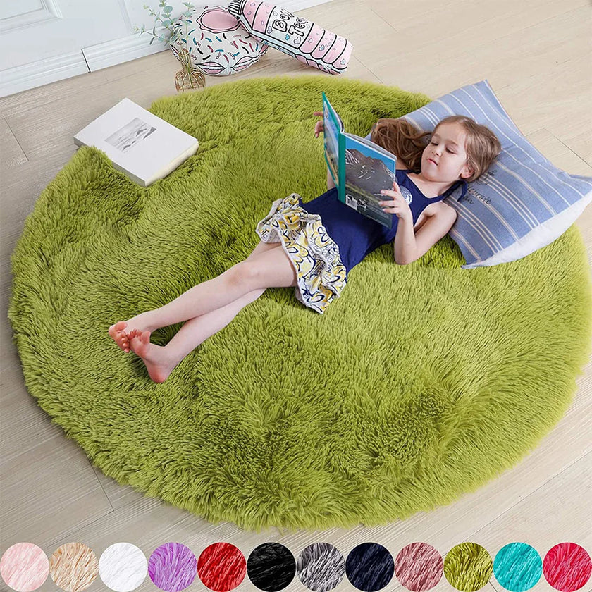 Round Fluffy Soft Area Rug