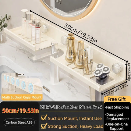 No-Drill Bathroom Vanity Storage Shelf