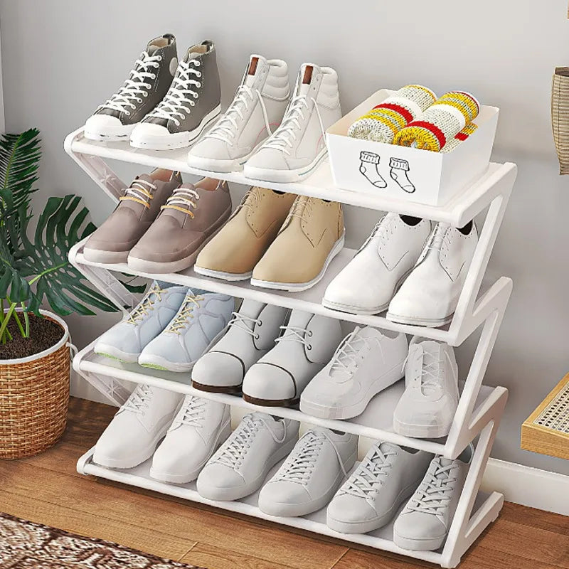 Z-Shaped Shoe Rack