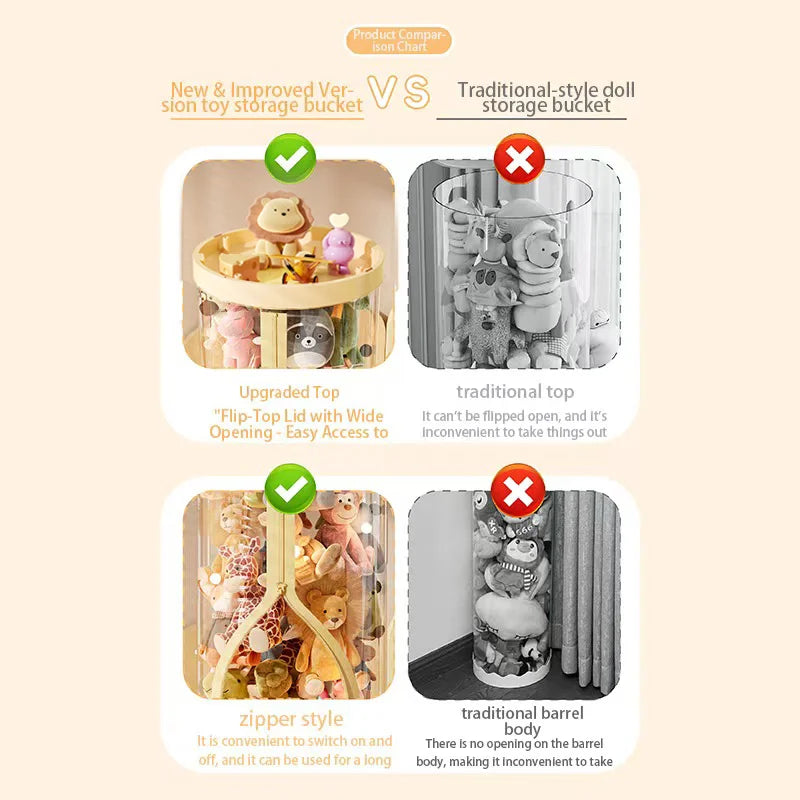 Toys Storage Box With Led&Wheels