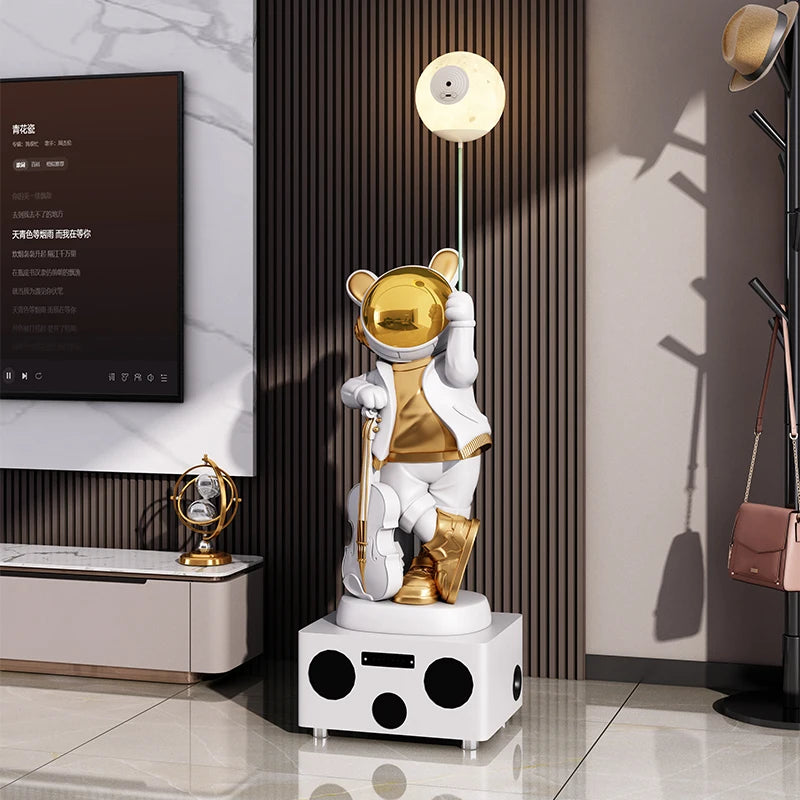 Karaoke Rabbit Astronaut Statue