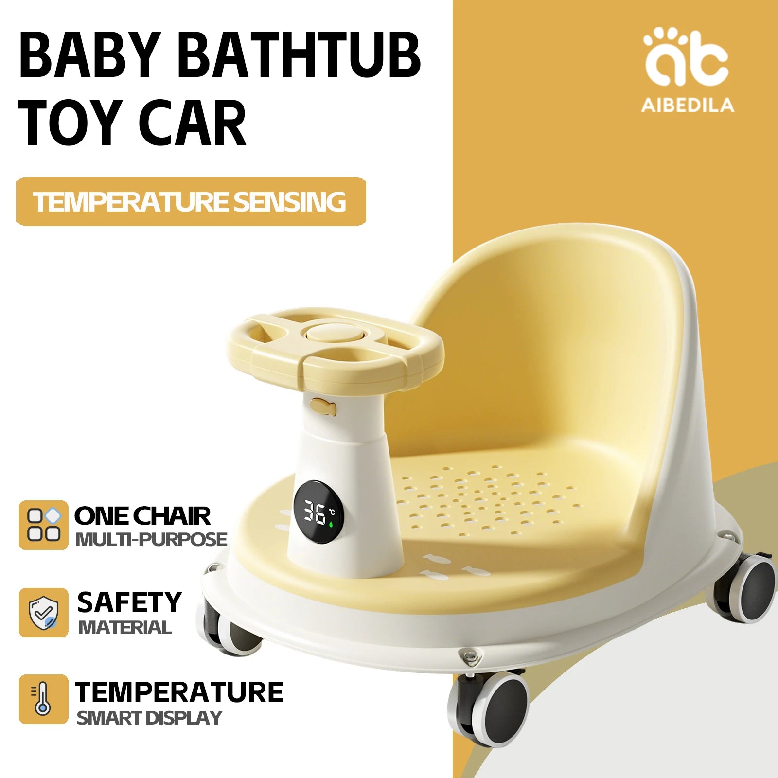 AIBEDILA Baby Bath Seat