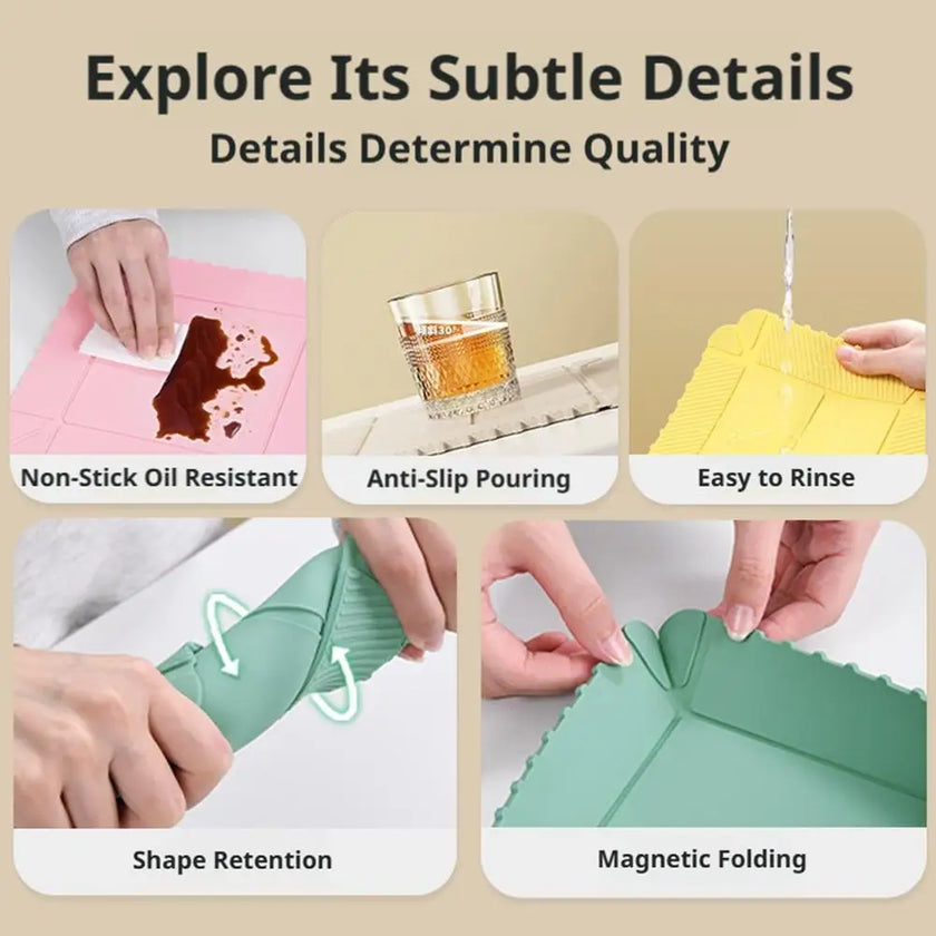 Foldable Magnetic Silicone Heat