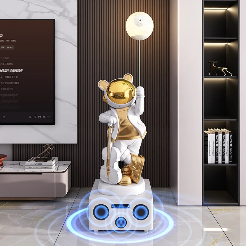 Karaoke Rabbit Astronaut Statue