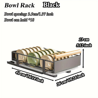 Pull-Out Dish Rack Organizer