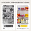 2 PCS Refrigerator Organizer Bins