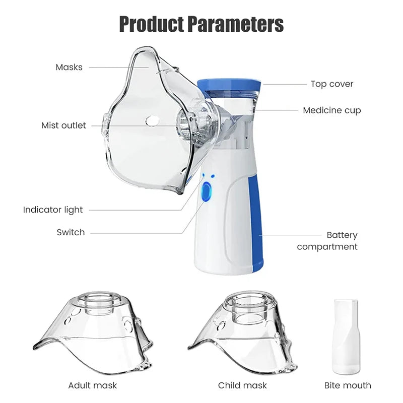 Portable Mesh Nebulizer For Kids & Adults