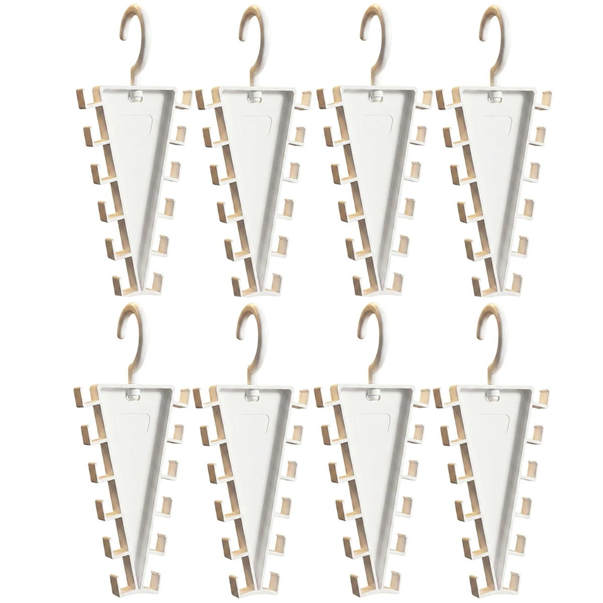 2/4/8Pcs V-Shape Hanger Organizer